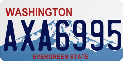 WA license plate AXA6995