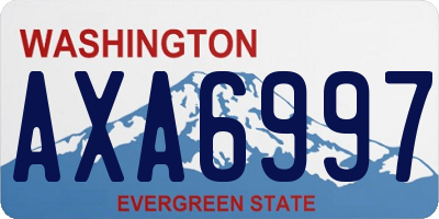 WA license plate AXA6997