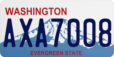 WA license plate AXA7008
