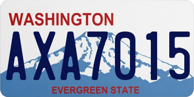 WA license plate AXA7015