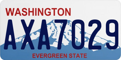 WA license plate AXA7029