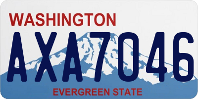 WA license plate AXA7046