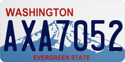 WA license plate AXA7052