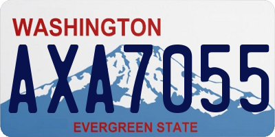 WA license plate AXA7055