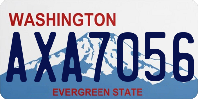 WA license plate AXA7056