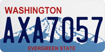 WA license plate AXA7057