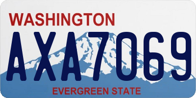 WA license plate AXA7069