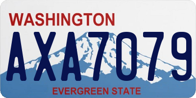 WA license plate AXA7079