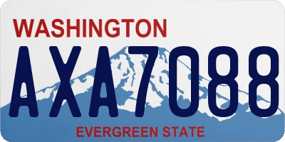 WA license plate AXA7088