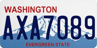 WA license plate AXA7089