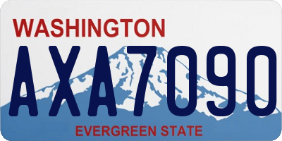 WA license plate AXA7090