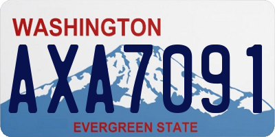 WA license plate AXA7091