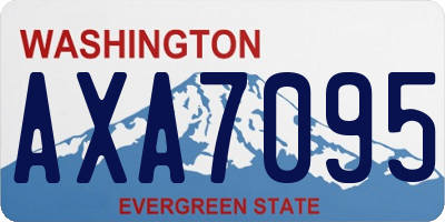 WA license plate AXA7095
