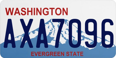 WA license plate AXA7096