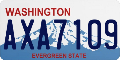 WA license plate AXA7109