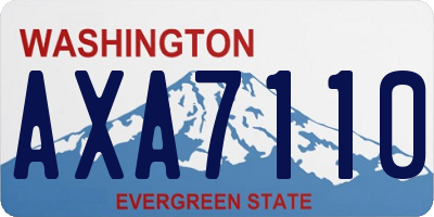 WA license plate AXA7110