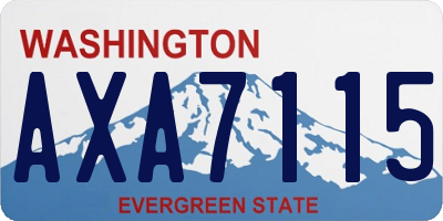 WA license plate AXA7115