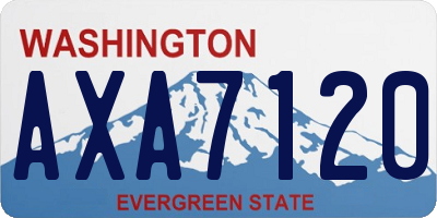 WA license plate AXA7120