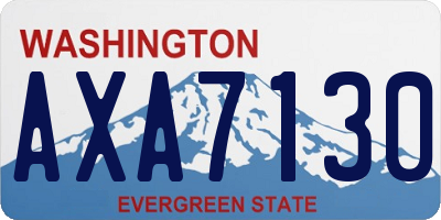 WA license plate AXA7130