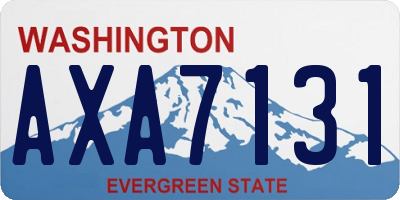 WA license plate AXA7131