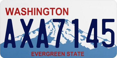 WA license plate AXA7145