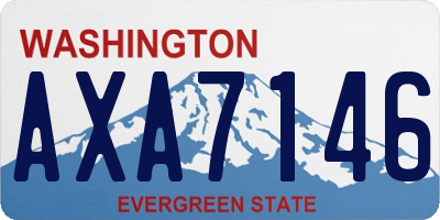 WA license plate AXA7146