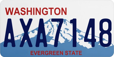 WA license plate AXA7148