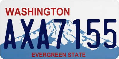 WA license plate AXA7155