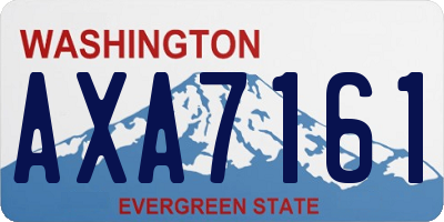 WA license plate AXA7161