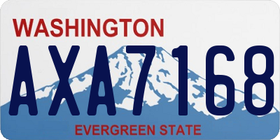 WA license plate AXA7168