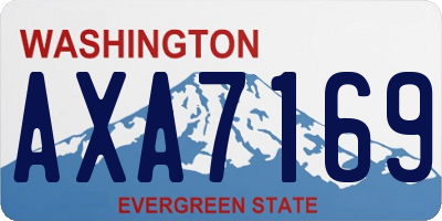 WA license plate AXA7169