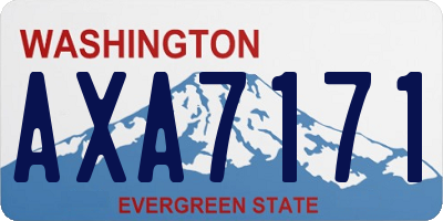 WA license plate AXA7171