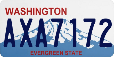 WA license plate AXA7172