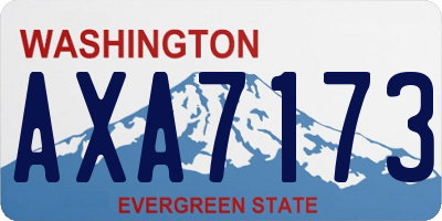 WA license plate AXA7173