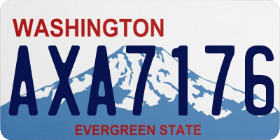 WA license plate AXA7176