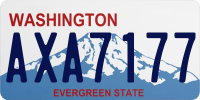 WA license plate AXA7177