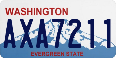 WA license plate AXA7211