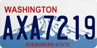 WA license plate AXA7219
