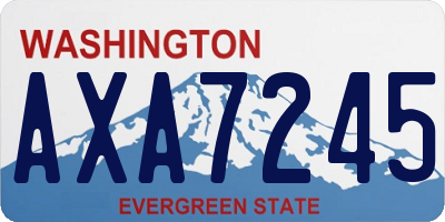 WA license plate AXA7245