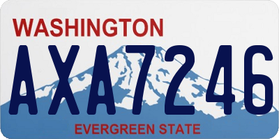 WA license plate AXA7246