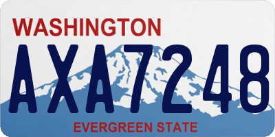 WA license plate AXA7248