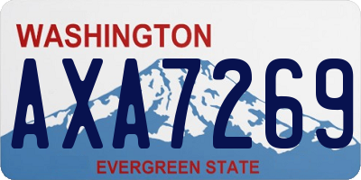 WA license plate AXA7269