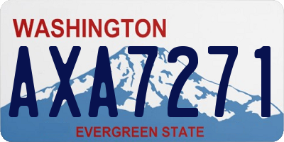 WA license plate AXA7271