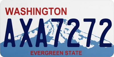 WA license plate AXA7272