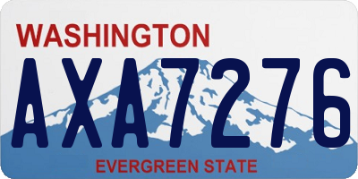 WA license plate AXA7276