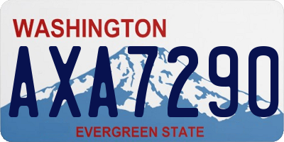 WA license plate AXA7290