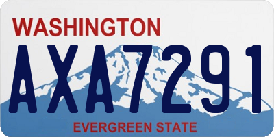 WA license plate AXA7291