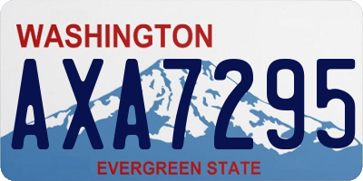 WA license plate AXA7295