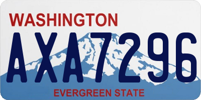 WA license plate AXA7296