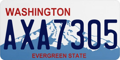 WA license plate AXA7305
